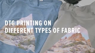 DTG Printing Shirts  DirecttoGarment Printing on Different Types of Fabric [upl. by Plante]