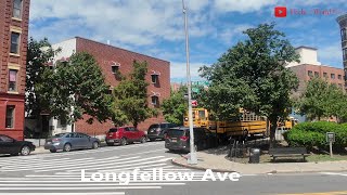 Bronx Walk NYC 4K60 –Westchester Ave Longfellow Ave West Farms Rd E tremont Ave August 2024 [upl. by Emmer531]