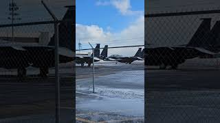 Fighter jets in Gander airport canada fighterjet [upl. by Ehctav]