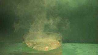 C01 Reaction of Caesium and Water [upl. by Esertak]