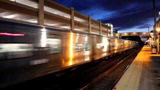 MTA Long Island Railroad  Ronkonkoma  bound M7s Passing Mineola [upl. by Htebzil]