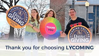 Lycoming Colleges Days of Giving 2023 [upl. by Gnuhp426]