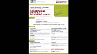 Aula magna mattina F Prof Roberto Adam Una nuova frontiera della sussidiarietà il controllo [upl. by Christopher42]