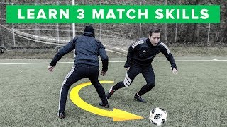 Learn 3 football skills to use in a match [upl. by Tyree]