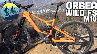 Electric Mountain Bike Kinematics Shine on The Orbea Wild FS M10  Full Review and First Ride [upl. by Sadler]