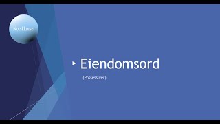 Eiendomsord [upl. by Hunley626]