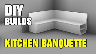 DIY Kitchen Storage Bench Banquette [upl. by Nosila]