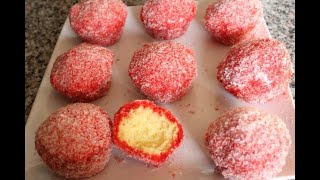 Snowballs Recipe  Red Cake Snowballs recipe [upl. by Alitha566]