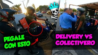 DELIVERY vs COLECTIVERO  Me meto a separar la pelea ☠️  Observaciones Diarias 45 chile nivem [upl. by Brine875]