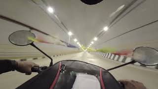 Guess the speed Tunnel Drive on RE Classic 350 NH21 Kiratpur Manali Four lane Highway [upl. by Capon]