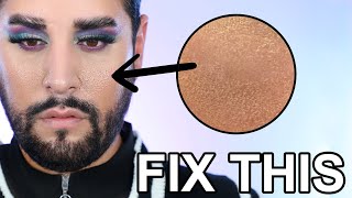 Easy Fix For Patchy Makeup My tips to stop and repair patchy foundation [upl. by Derina]