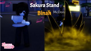 Sakura Stand  Binah Showcase [upl. by Lodnar]