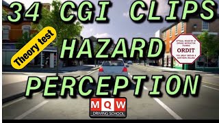 Hazard Perception test 2022  New 34 CGI Clips  Theory Test  2022 Theory test online theory class [upl. by Ttenaej]