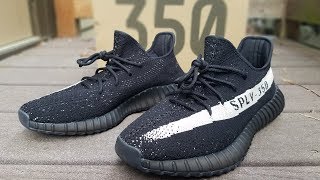 Yeezy 350 v2 Oreo Review PK God [upl. by Ojeibbob]