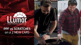 PPF vs SCRATCHES on 2 NEW CARS  LLumar Paint Protection Film Put to the Test [upl. by Quintus]