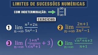 LIMITES DE SUCESSÕES NUMÉRICAS De infinito sobre infinito – Exercícios✔✔ [upl. by Rehtaeh]