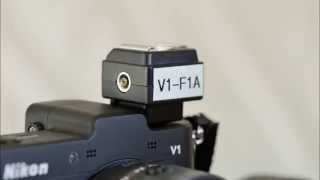 Flash adapter V1F1A for Nikon 1 V1 camera [upl. by Nya483]