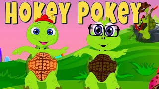 The Hokey Pokey Song with Lyrics  Hokey Pokey Nursery Rhymes  Kids Dance Song  Instrumental [upl. by Elexa]