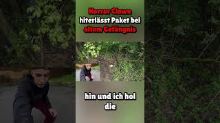 HORROR CLOWN VERFOLGEN bei verlassenen GEFÄNGNIS 🤡😯 shorts [upl. by Sul]