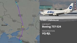 UTair Boeing 737524 VQBJL  Moscow Vnukovo VKO ✈ Sochi Adler AER  UT249 [upl. by Eilagam]