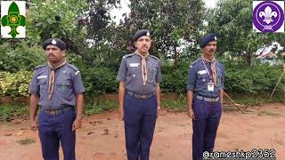 BHARAT SCOUTS amp GUIDES FLAG PROCEDURE [upl. by Eidnac495]