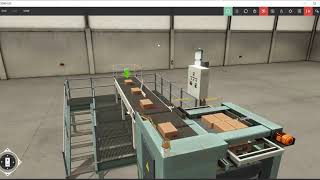 FACTORY IO PALLETIZER AUTOMATION [upl. by Wack]