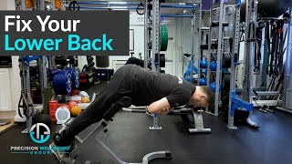 Fix Your Low Back Pain With These Stretches And Exercises Gym and Home [upl. by Yuma]