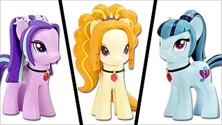 Custom THE DAZZLINGS My Little Pony EQUESTRIA GIRLS Adagio ARIA Sonata DIY  SweetTreatsPonies [upl. by Nnairb]