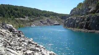 Lafarge Marriottsville Quarry 10  Lake panoramic from midpoint [upl. by Iraj]