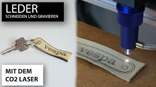 Leder Lasergravieren  Laserschneiden [upl. by Enilesoj]