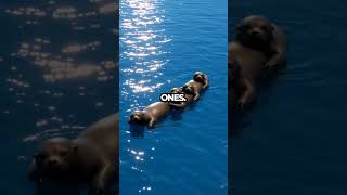 Sea Otters Holding Hands A Heartwarming Ocean Bond Shorts [upl. by Willette]