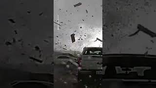 Dashcam captures unbelievable sight massive tornado [upl. by Adnirual]