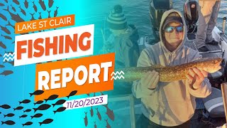 Lake St Clair Fishing Report 11202023 [upl. by Natalee24]