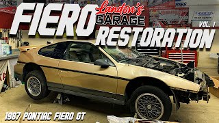 PONTIAC FIERO RESTORATION  LH Garage Vol1 1987 Fiero [upl. by Brittain911]