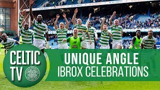 🎥 UNIQUE ANGLE Glasgow Derby celebrations from Ibrox  Rangers 02 Celtic [upl. by Wallach594]