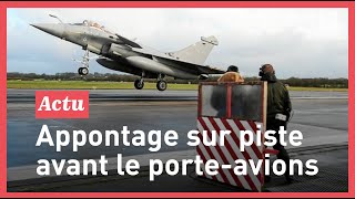 Appontages à 250 kmh pour les rafales avant de retourner sur le porteavions CharlesdeGaulle [upl. by Anitsugua]