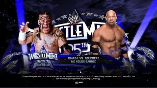 WWE 2K24 FULL MATCH — Umaga Vs Goldberg — No Holds Barred Match [upl. by Sharleen]