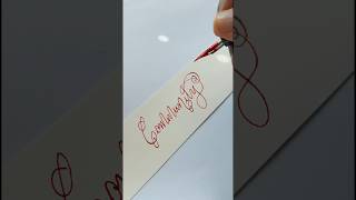 How to Write in Flourished Calligraphy [upl. by Tena]