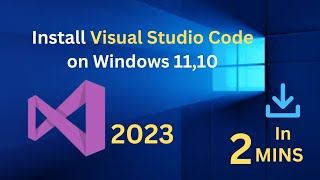 StepbyStep Guide Install VS Code on Windows 1110 [upl. by Fredkin]