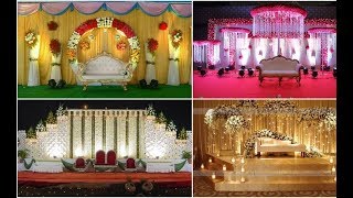 Indian Wedding reception stage decoration wedding stage ideas reception stage decoration 2019 [upl. by Dlareme]