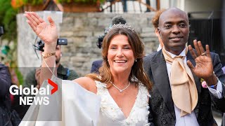 Norway’s Princess Märtha Louise weds selfproclaimed US shaman [upl. by Etnemelc690]