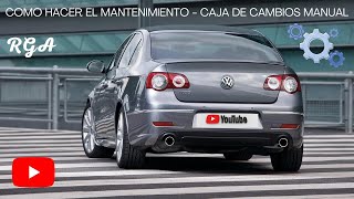 RGA  COMO CAMBIAR ACEITE CAJA DE CAMBIOS  VOLKSWAGEN PASSAT 20 TDI 140CV B6 3C2 doityourself [upl. by Oinimreh344]