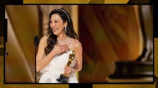 Michelle Yeoh EXPLAINS Why She Gave Emma Stone’s Oscar to Jennifer Lawrence  E News [upl. by Evaleen]