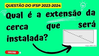 RESOLUÇÃO DE QUESTÕES DO IFSP Um terreno retangular cujos lados medem 5m e 12m será separado em [upl. by Atsillak]