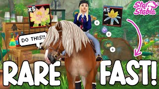 DO THIS HOW TO GET RARE PLANTS amp CONSUMABLES LUMOPETALS amp DRUIDS SORROW EASILY STAR STABLE 🌷 [upl. by Ylrbmik]