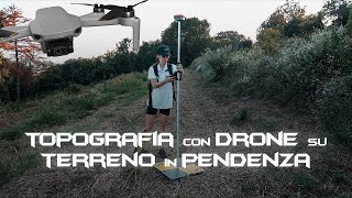 Rilievo topografico con drone di un terreno in pendenza [upl. by Jandy]