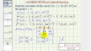 Ex 1 Find the Curvature of a Space Curve Given by a Vector Function Cross Product [upl. by Llehsyt256]