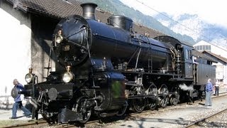 Steam locomotives in Switzerland [upl. by Etteuqram]