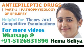 ANTIEPILEPTIC DRUGS  PART1  PATHOPHYSIOLOGY OF EPILEPSY [upl. by Mchenry561]