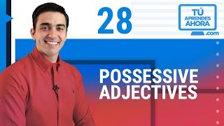 CLASE DE INGLÉS 28 Possessive Adjectives my your his her their our [upl. by Leamhsi]